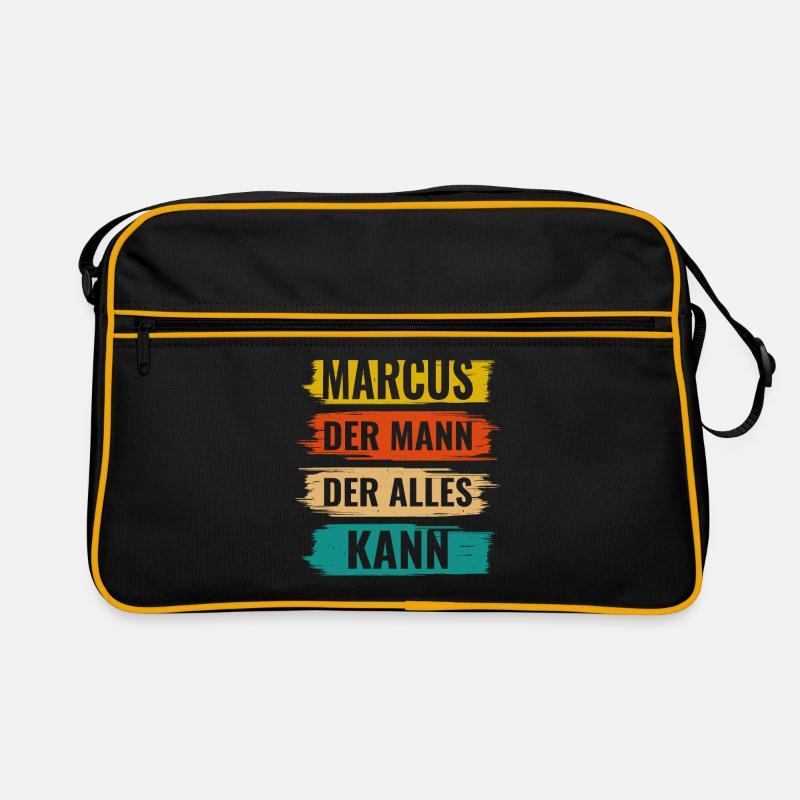 Marcus Der Mann Der Alles Kann Vorname Marcus Retro Tasche