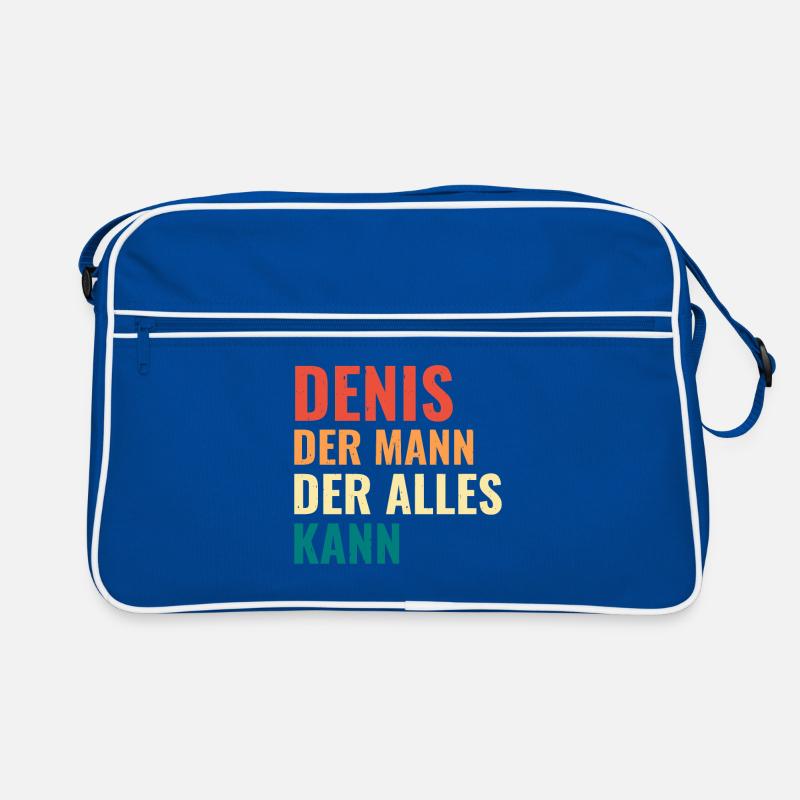 Denis Der Mann Der Alles Kann Vorname Denis Retro Tasche