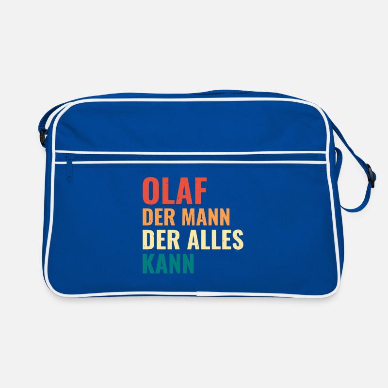 Olaf Der Mann Der Alles Kann Vorname Olaf Retro Tasche