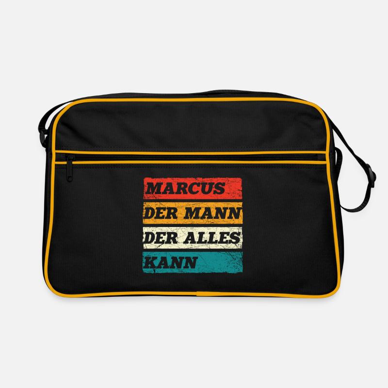 Marcus Der Mann Der Alles Kann Vorname Marcus Retro Tasche