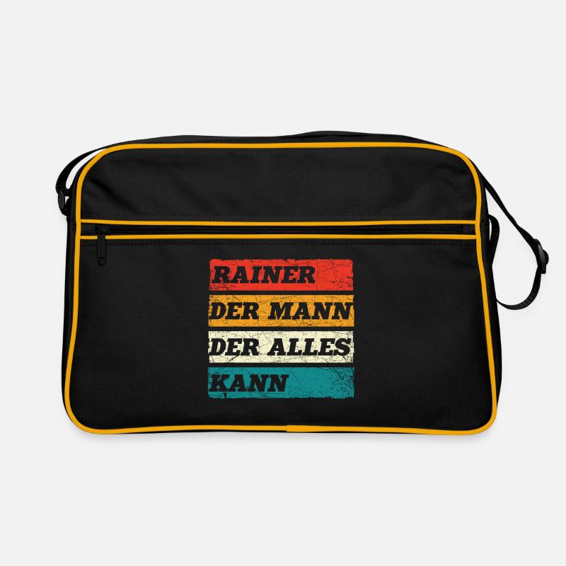 Rainer Der Mann Der Alles Kann Vorname Rainer Retro Tasche