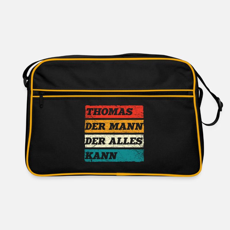 Thomas Der Mann Der Alles Kann Vorname Thomas Retro Tasche