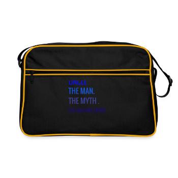 Uncle-The Man-The Myth-The Bad Influence Gift Idea - Retro Bag - black/gold - Front