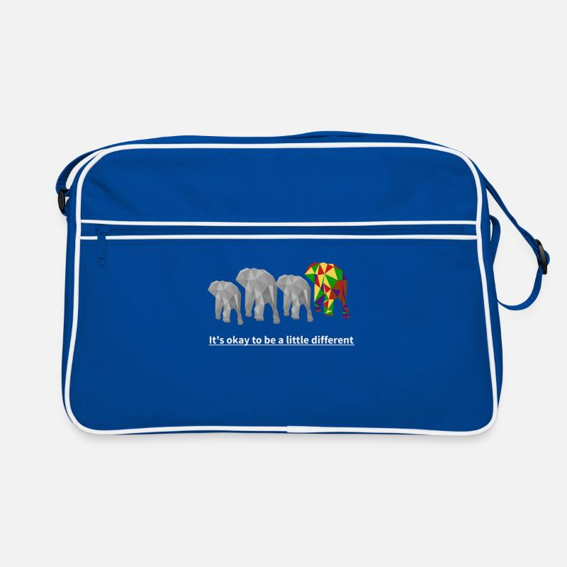 It's okay to be a little different elephant gift Retro Bag