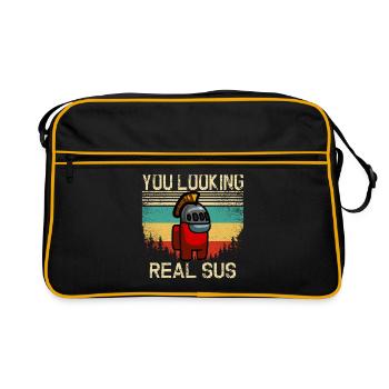 Vous cherchez un vrai Sus - Sac Retro - noir/or - Devant