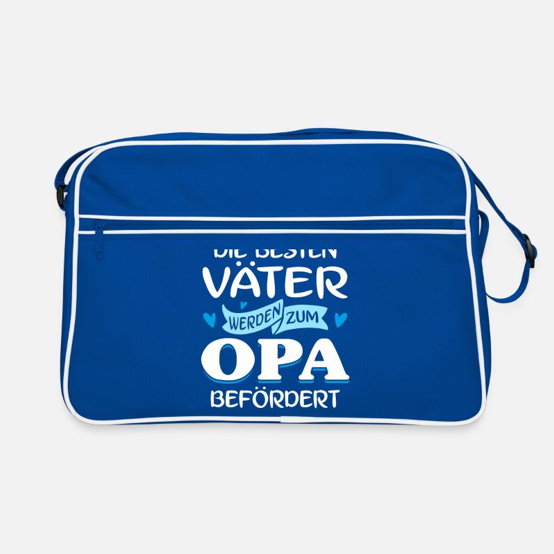 Die besten Väter werden zum Opa befördert Retro Tasche