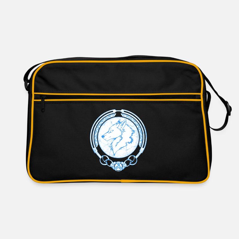 Fenris Wolf - Retro Tasche - Schwarz/Gold