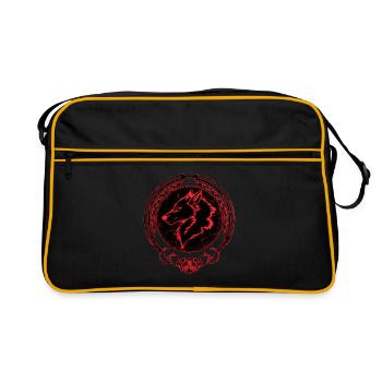 Fenris Wolf - Retro Bag - black/gold - Front