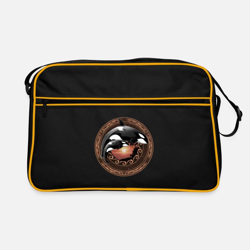Orca killer whale Retro Bag