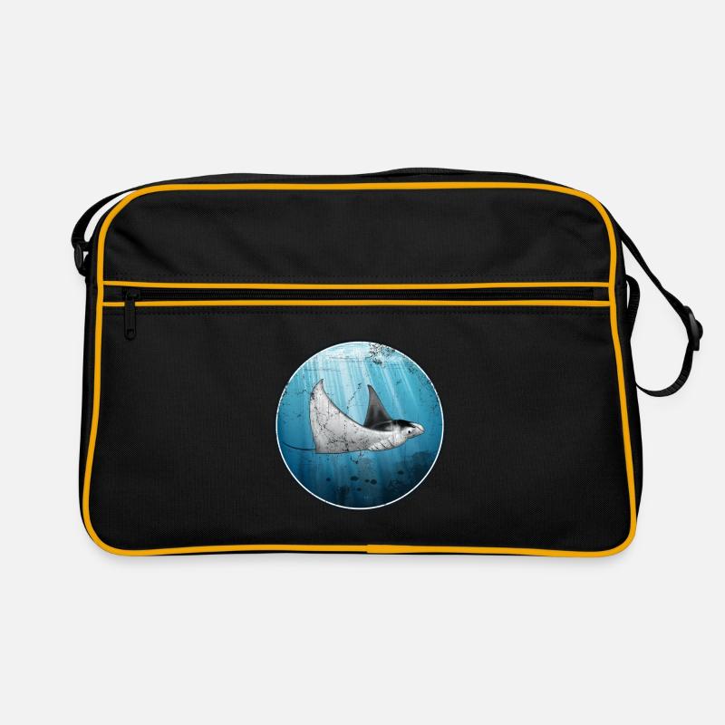 Mantarochen - Retro Tasche - Schwarz/Gold