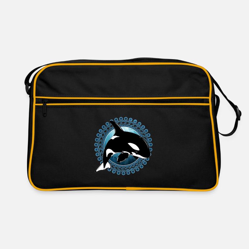 Orca killer whale Retro Bag