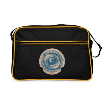 Griechenland - Retro Tasche - Schwarz/Gold - Vorne