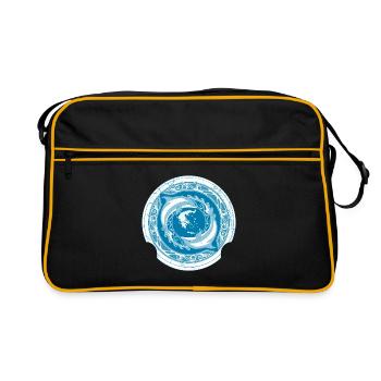 Griechenland - Retro Tasche - Schwarz/Gold - Vorne