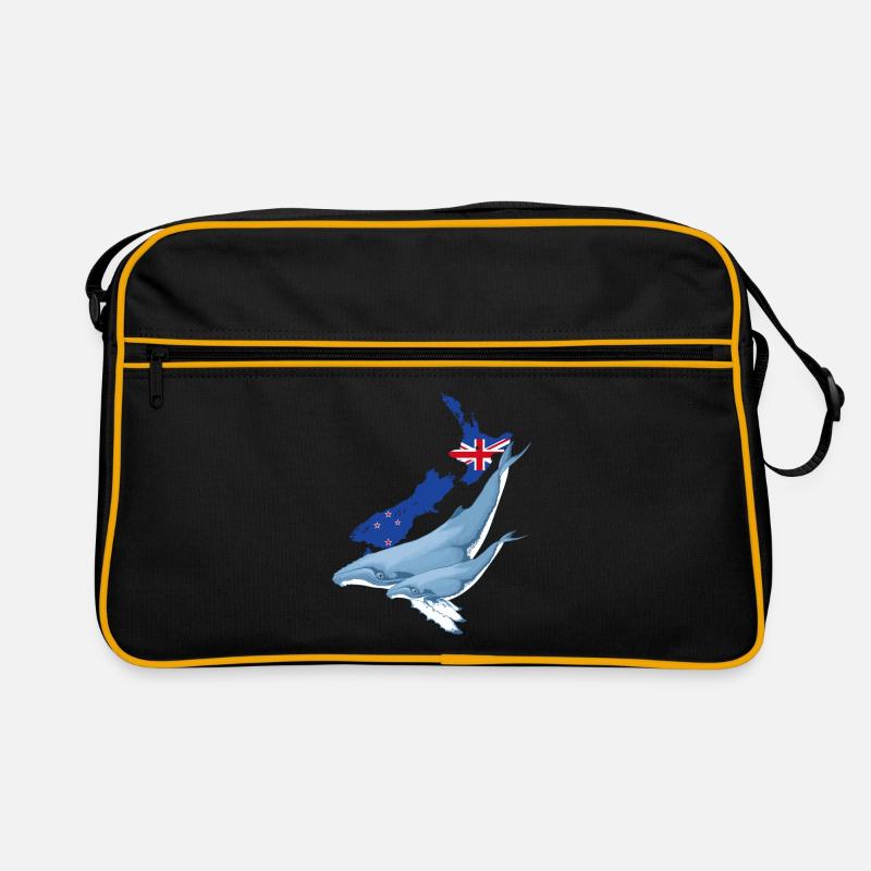 Buckelwal Neuseeland Retro Tasche