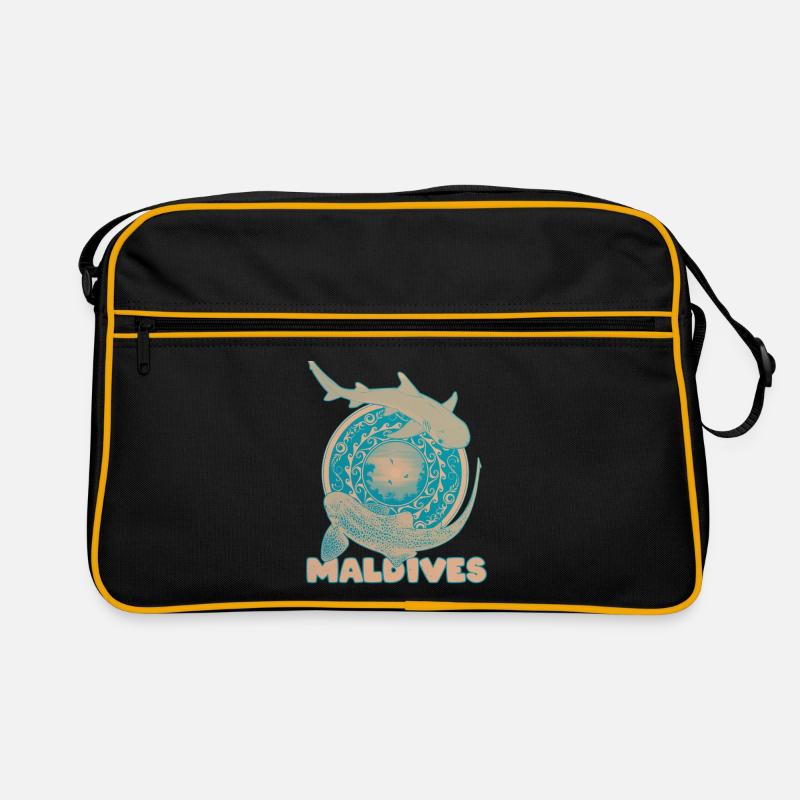 Maldives Leopard Shark Whitetip Reef Shark Retro Bag