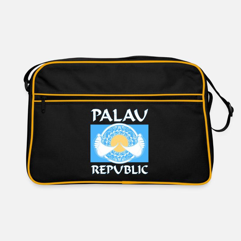 Palau Flag Manta Rays Retro Bag