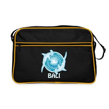 Hammerhead sharks Bali Indonesia - Retro Bag - black/gold - Front
