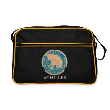Achilles Greek warrior - Retro Bag - black/gold - Front