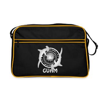 Requin-marteau de Guam - Sac Retro - noir/or - Devant