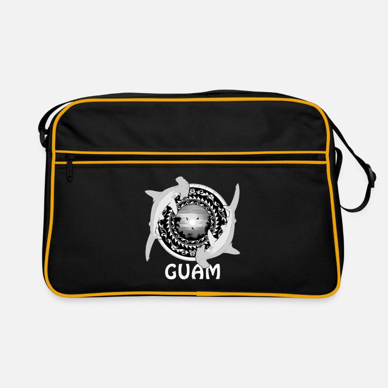 Guam Hammerhead Shark - Retro Bag - black/gold