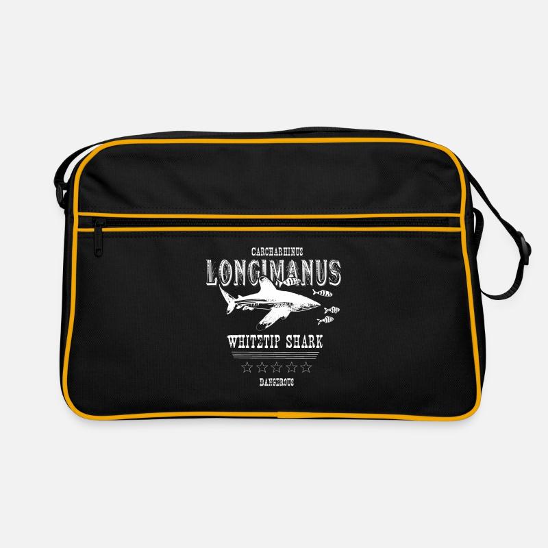 requin whitetip longimanus - requin - requin de haute mer Sac Retro