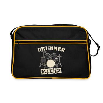 Batteur Enfant - Sac Retro - noir/or - Devant