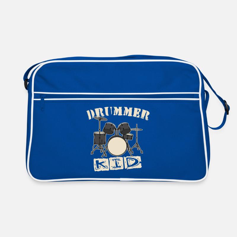 Drummer Kid Retro Tasche