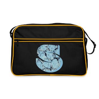 e 55 s - Retro Bag - black/gold - Front