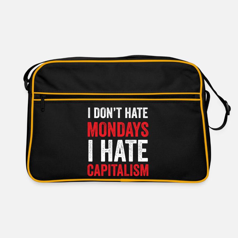 I Don't Hate Mondays. I Hate Capitalism Retro Bag
