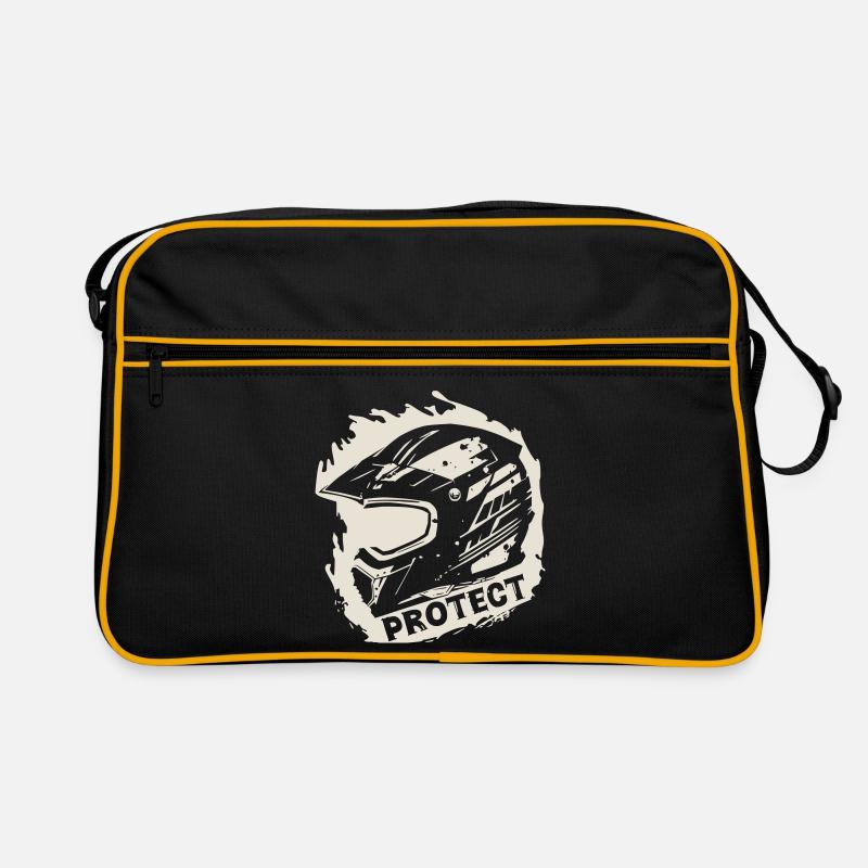 Protect - Schutzhelm [Weiß] Retro Tasche