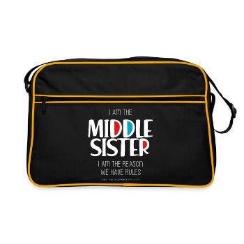 Middle Sister - Retro Bag - black/gold - Front