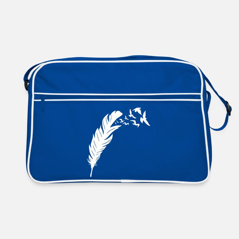 Conception de vol d’oiseau de la liberté à plumes Sac Retro