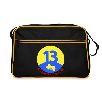  13 Bouches-du-Rhône  - Sac Retro - noir/or - Devant