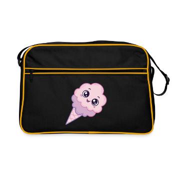 Glace Kawaii Nuage Rose - Retro Bag - black/gold - Front