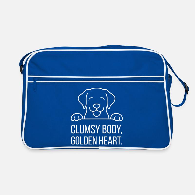 Tail wagging instead of stress – Labrador humor Retro Bag