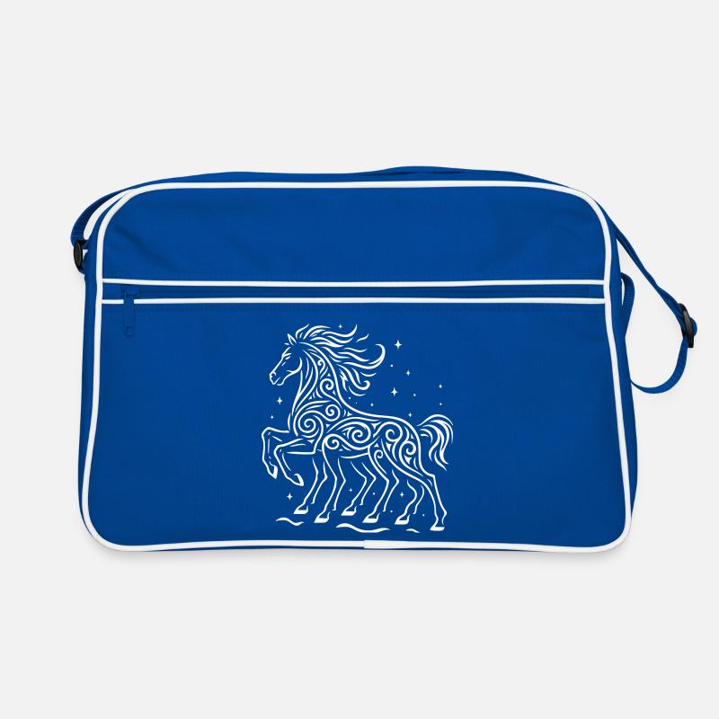 Rauhnächte Odins Pferd Sleipnir - Wilde Jagd Retro Tasche