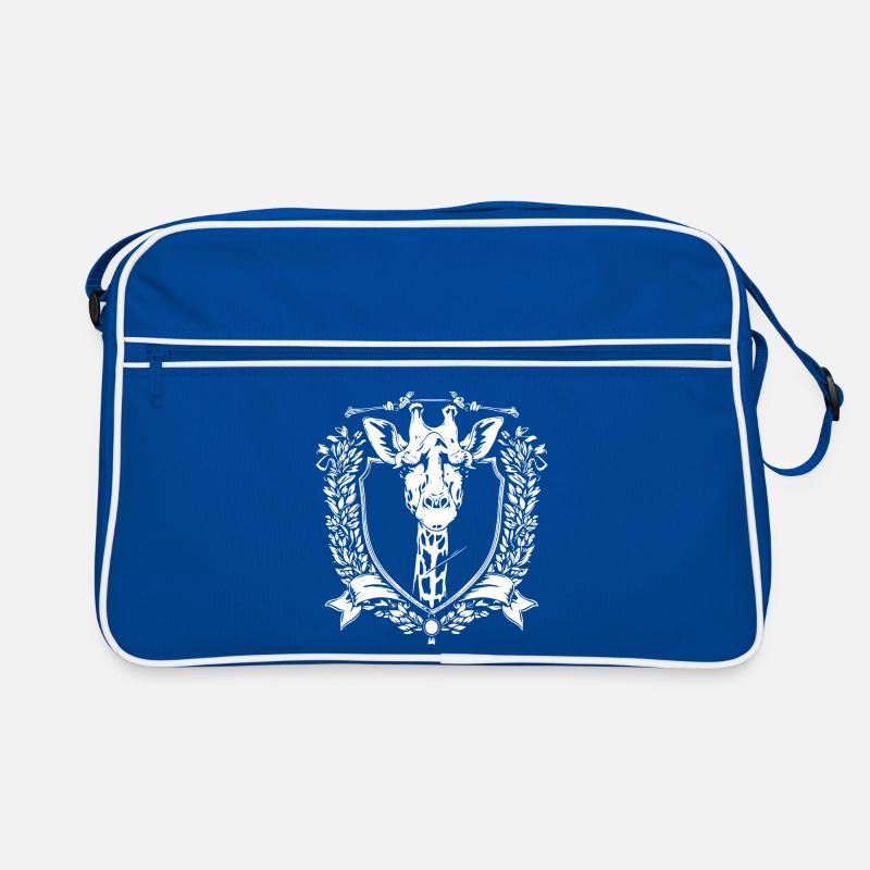 Giraffes Crest Shield Retro Bag