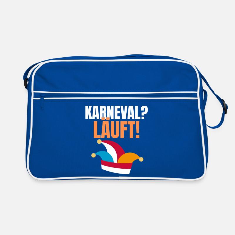 Karneval? Läuft. | Witziges Karneval Design Retro Tasche