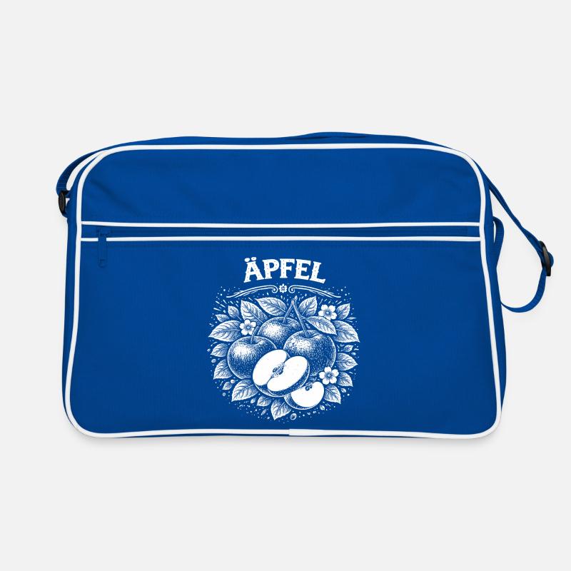 Apple Woodcut Botanical Print Retro Bag