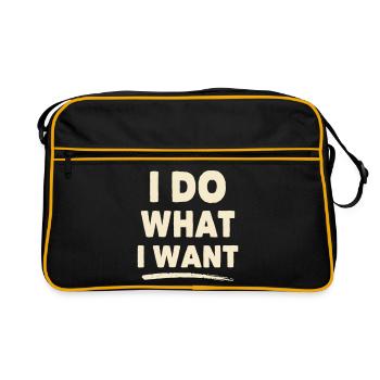 Je Fais ce que je veux – Chemise statement - Sac Retro - noir/or - Devant