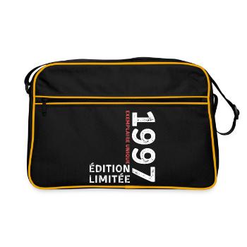 1997 vintage typographic style - Retro Bag - black/gold - Front