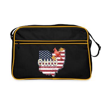 Ohio United States Vintage USA Souvenir - Retro Bag - black/gold - Front