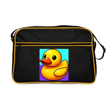 Duckling Duck Duck Duck - Retro Bag - black/gold - Front