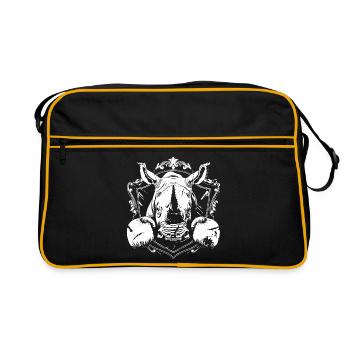 Rhino Boxing MMA - Sac Retro - noir/or - Devant