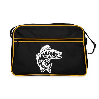 Pike Fish - Retro Bag - black/gold - Front