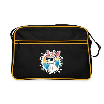 Kangourou Cool - Style Rétro & Lunettes de Soleil - Sac Retro - noir/or - Devant