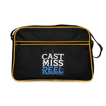 Cast Miss Reel Nautique - Sac Retro - noir/or - Devant