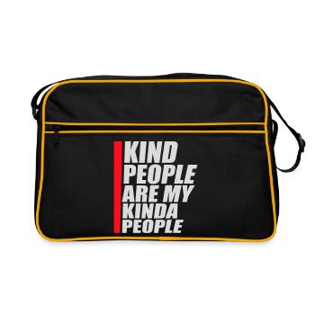 Les gens gentils sont mon genre de gentillesse - Sac Retro - noir/or - Devant