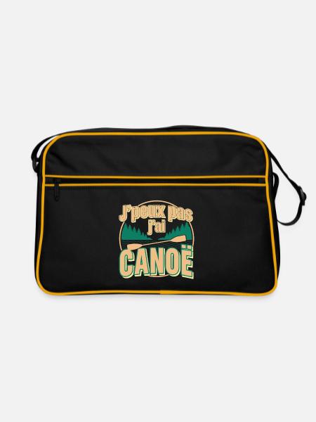J'peux pas j'ai CANOE - Sac Retro - noir/or - Devant