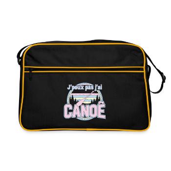 J'peux pas j'ai CANOË pastel - Sac Retro - noir/or - Devant